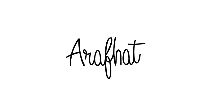 Make a beautiful signature design for name Arafhat. With this signature (Angelique-Rose-font-FFP) style, you can create a handwritten signature for free. Arafhat signature style 5 images and pictures png