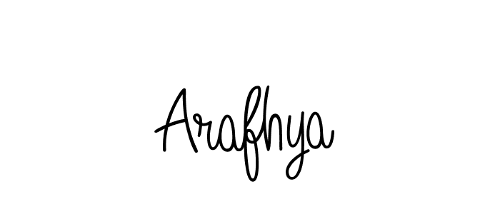 How to make Arafhya name signature. Use Angelique-Rose-font-FFP style for creating short signs online. This is the latest handwritten sign. Arafhya signature style 5 images and pictures png