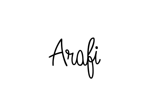 Use a signature maker to create a handwritten signature online. With this signature software, you can design (Angelique-Rose-font-FFP) your own signature for name Arafi. Arafi signature style 5 images and pictures png