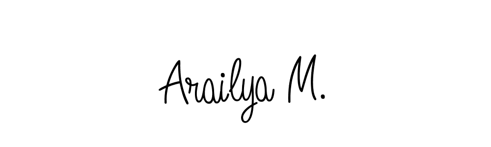 How to make Arailya M. signature? Angelique-Rose-font-FFP is a professional autograph style. Create handwritten signature for Arailya M. name. Arailya M. signature style 5 images and pictures png