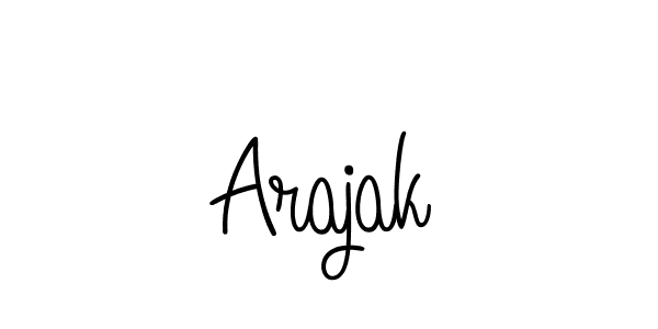 You should practise on your own different ways (Angelique-Rose-font-FFP) to write your name (Arajak) in signature. don't let someone else do it for you. Arajak signature style 5 images and pictures png