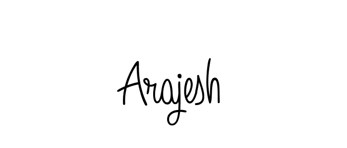 How to make Arajesh name signature. Use Angelique-Rose-font-FFP style for creating short signs online. This is the latest handwritten sign. Arajesh signature style 5 images and pictures png