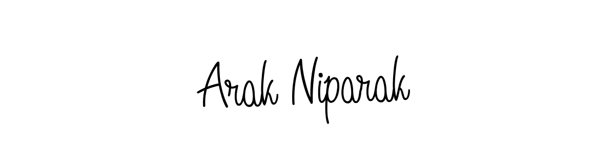 Create a beautiful signature design for name Arak Niparak. With this signature (Angelique-Rose-font-FFP) fonts, you can make a handwritten signature for free. Arak Niparak signature style 5 images and pictures png