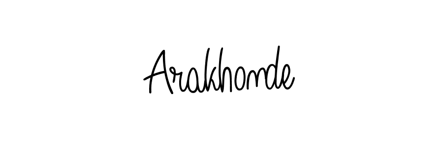 You can use this online signature creator to create a handwritten signature for the name Arakhonde. This is the best online autograph maker. Arakhonde signature style 5 images and pictures png