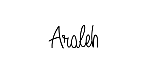 Use a signature maker to create a handwritten signature online. With this signature software, you can design (Angelique-Rose-font-FFP) your own signature for name Araleh. Araleh signature style 5 images and pictures png