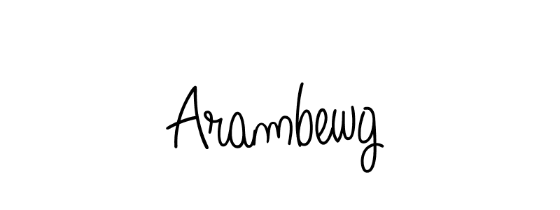 The best way (Angelique-Rose-font-FFP) to make a short signature is to pick only two or three words in your name. The name Arambewg include a total of six letters. For converting this name. Arambewg signature style 5 images and pictures png