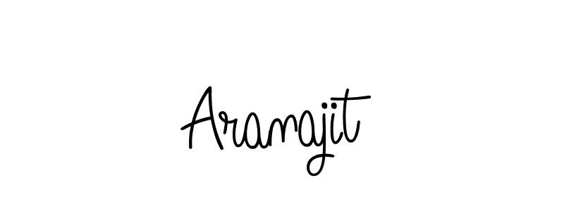 Use a signature maker to create a handwritten signature online. With this signature software, you can design (Angelique-Rose-font-FFP) your own signature for name Aranajit. Aranajit signature style 5 images and pictures png