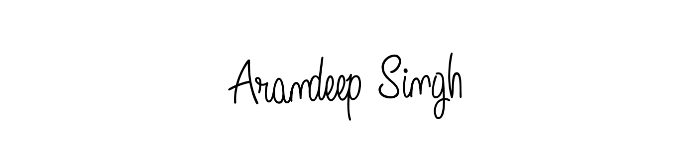 Make a beautiful signature design for name Arandeep Singh. With this signature (Angelique-Rose-font-FFP) style, you can create a handwritten signature for free. Arandeep Singh signature style 5 images and pictures png