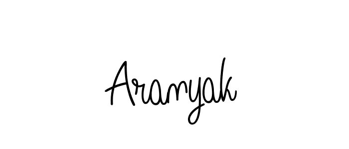 Aranyak stylish signature style. Best Handwritten Sign (Angelique-Rose-font-FFP) for my name. Handwritten Signature Collection Ideas for my name Aranyak. Aranyak signature style 5 images and pictures png