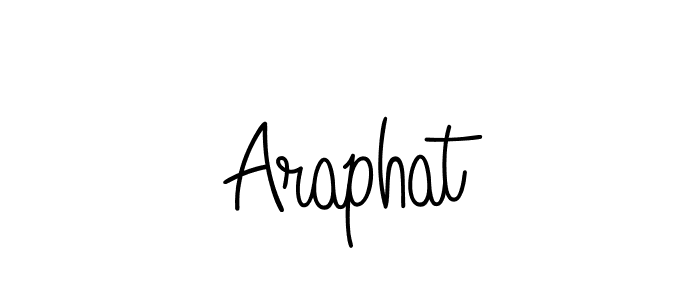 Use a signature maker to create a handwritten signature online. With this signature software, you can design (Angelique-Rose-font-FFP) your own signature for name Araphat. Araphat signature style 5 images and pictures png