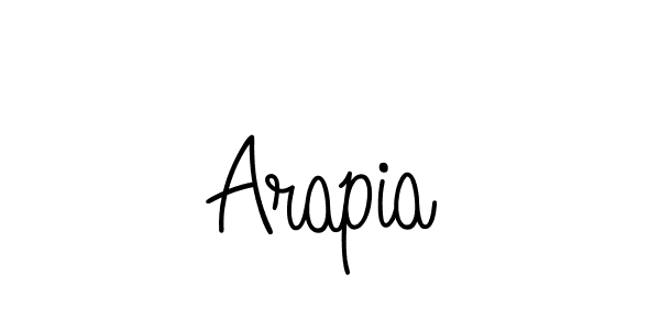 Arapia stylish signature style. Best Handwritten Sign (Angelique-Rose-font-FFP) for my name. Handwritten Signature Collection Ideas for my name Arapia. Arapia signature style 5 images and pictures png