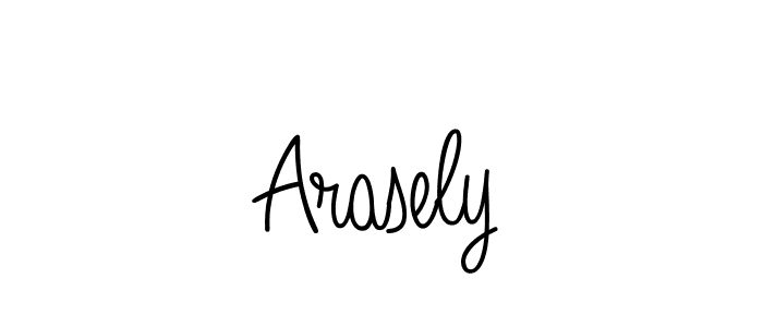 Arasely stylish signature style. Best Handwritten Sign (Angelique-Rose-font-FFP) for my name. Handwritten Signature Collection Ideas for my name Arasely. Arasely signature style 5 images and pictures png
