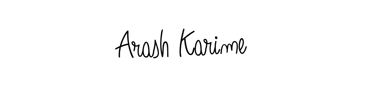 Also You can easily find your signature by using the search form. We will create Arash Karime name handwritten signature images for you free of cost using Angelique-Rose-font-FFP sign style. Arash Karime signature style 5 images and pictures png