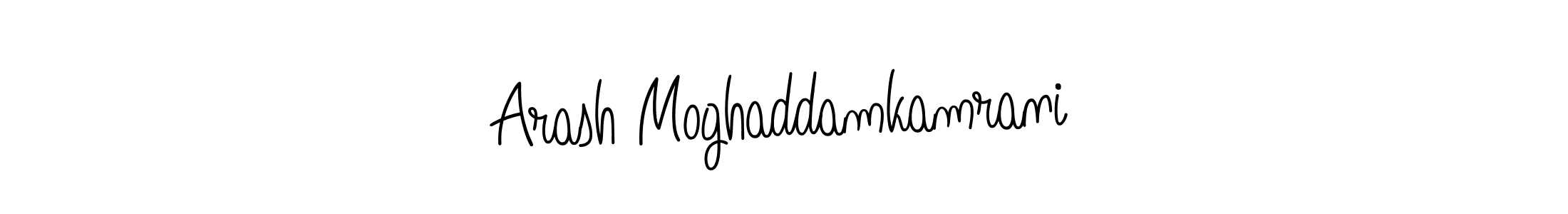 Use a signature maker to create a handwritten signature online. With this signature software, you can design (Angelique-Rose-font-FFP) your own signature for name Arash Moghaddamkamrani. Arash Moghaddamkamrani signature style 5 images and pictures png