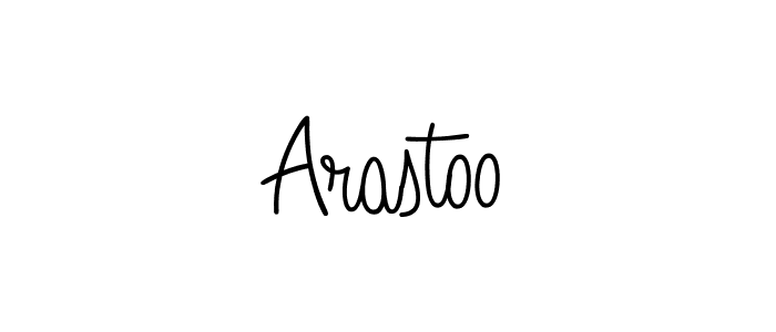 You should practise on your own different ways (Angelique-Rose-font-FFP) to write your name (Arastoo) in signature. don't let someone else do it for you. Arastoo signature style 5 images and pictures png
