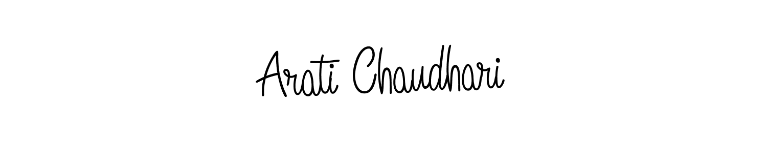 Create a beautiful signature design for name Arati Chaudhari. With this signature (Angelique-Rose-font-FFP) fonts, you can make a handwritten signature for free. Arati Chaudhari signature style 5 images and pictures png