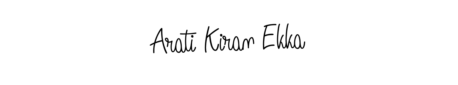 Design your own signature with our free online signature maker. With this signature software, you can create a handwritten (Angelique-Rose-font-FFP) signature for name Arati Kiran Ekka. Arati Kiran Ekka signature style 5 images and pictures png