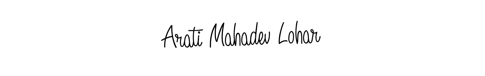 Make a beautiful signature design for name Arati Mahadev Lohar. Use this online signature maker to create a handwritten signature for free. Arati Mahadev Lohar signature style 5 images and pictures png