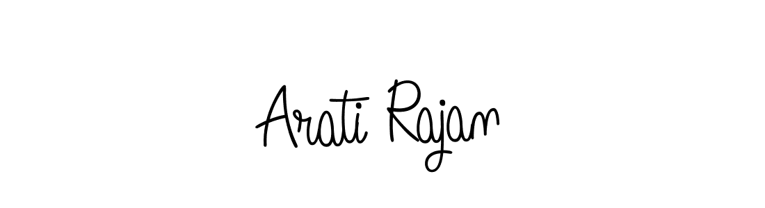 Arati Rajan stylish signature style. Best Handwritten Sign (Angelique-Rose-font-FFP) for my name. Handwritten Signature Collection Ideas for my name Arati Rajan. Arati Rajan signature style 5 images and pictures png
