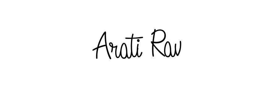 How to make Arati Rav signature? Angelique-Rose-font-FFP is a professional autograph style. Create handwritten signature for Arati Rav name. Arati Rav signature style 5 images and pictures png
