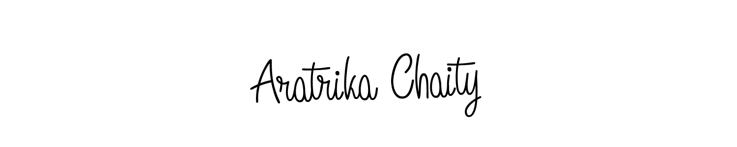Aratrika Chaity stylish signature style. Best Handwritten Sign (Angelique-Rose-font-FFP) for my name. Handwritten Signature Collection Ideas for my name Aratrika Chaity. Aratrika Chaity signature style 5 images and pictures png