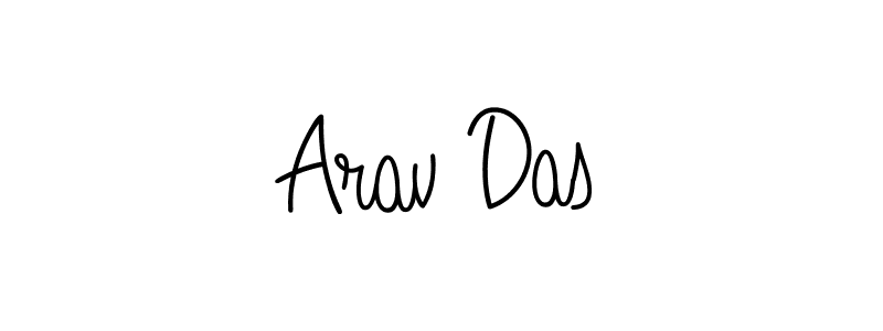 Make a beautiful signature design for name Arav Das. With this signature (Angelique-Rose-font-FFP) style, you can create a handwritten signature for free. Arav Das signature style 5 images and pictures png