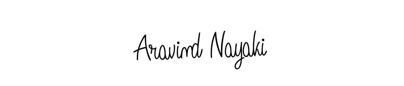 Make a beautiful signature design for name Aravind Nayaki. With this signature (Angelique-Rose-font-FFP) style, you can create a handwritten signature for free. Aravind Nayaki signature style 5 images and pictures png