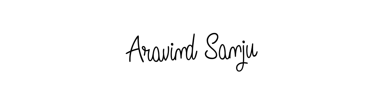 How to make Aravind Sanju signature? Angelique-Rose-font-FFP is a professional autograph style. Create handwritten signature for Aravind Sanju name. Aravind Sanju signature style 5 images and pictures png