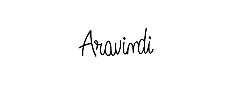 Make a beautiful signature design for name Aravindi. With this signature (Angelique-Rose-font-FFP) style, you can create a handwritten signature for free. Aravindi signature style 5 images and pictures png