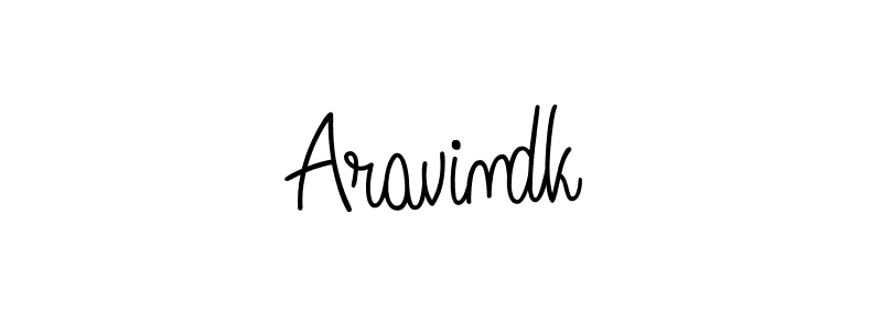 if you are searching for the best signature style for your name Aravindk. so please give up your signature search. here we have designed multiple signature styles  using Angelique-Rose-font-FFP. Aravindk signature style 5 images and pictures png