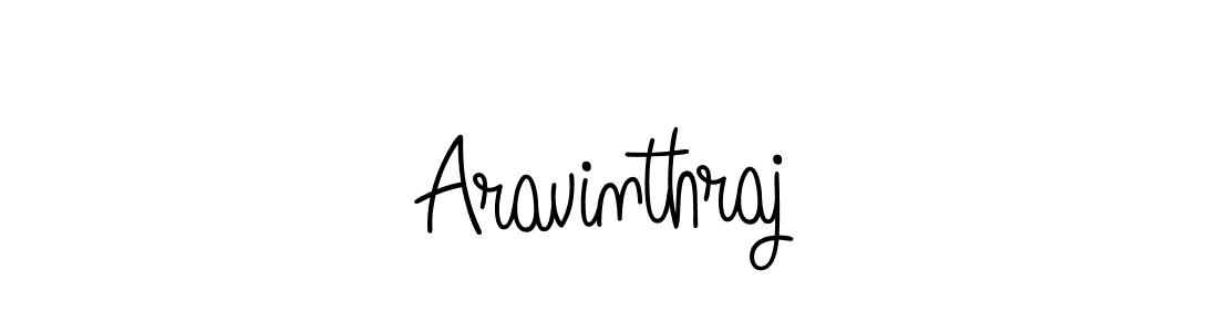 Design your own signature with our free online signature maker. With this signature software, you can create a handwritten (Angelique-Rose-font-FFP) signature for name Aravinthraj. Aravinthraj signature style 5 images and pictures png