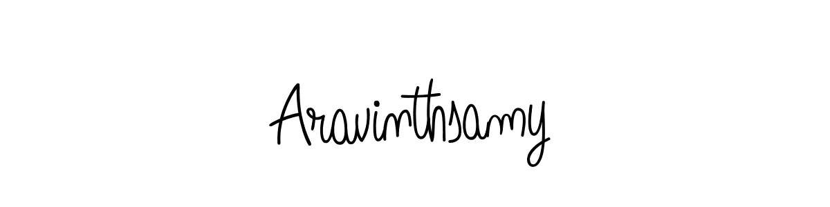 Create a beautiful signature design for name Aravinthsamy. With this signature (Angelique-Rose-font-FFP) fonts, you can make a handwritten signature for free. Aravinthsamy signature style 5 images and pictures png