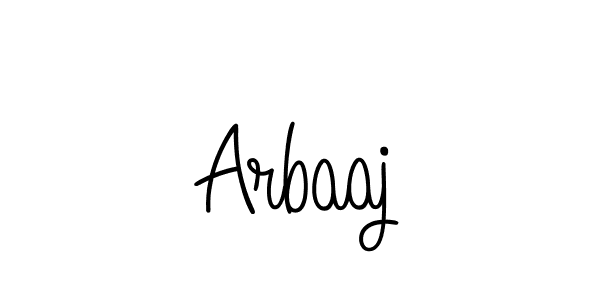 Create a beautiful signature design for name Arbaaj. With this signature (Angelique-Rose-font-FFP) fonts, you can make a handwritten signature for free. Arbaaj signature style 5 images and pictures png