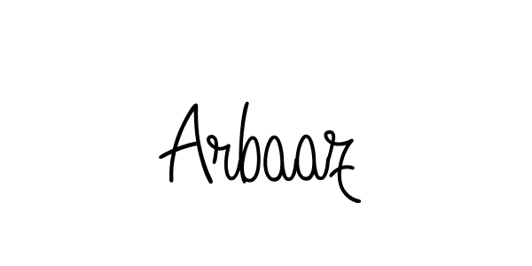 Design your own signature with our free online signature maker. With this signature software, you can create a handwritten (Angelique-Rose-font-FFP) signature for name Arbaaz. Arbaaz signature style 5 images and pictures png