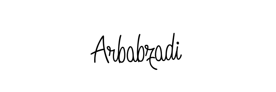 How to make Arbabzadi signature? Angelique-Rose-font-FFP is a professional autograph style. Create handwritten signature for Arbabzadi name. Arbabzadi signature style 5 images and pictures png