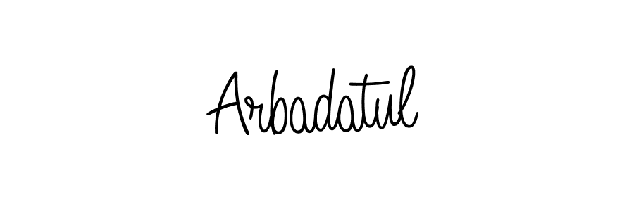 Here are the top 10 professional signature styles for the name Arbadatul. These are the best autograph styles you can use for your name. Arbadatul signature style 5 images and pictures png