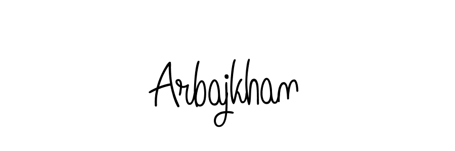 The best way (Angelique-Rose-font-FFP) to make a short signature is to pick only two or three words in your name. The name Arbajkhan include a total of six letters. For converting this name. Arbajkhan signature style 5 images and pictures png