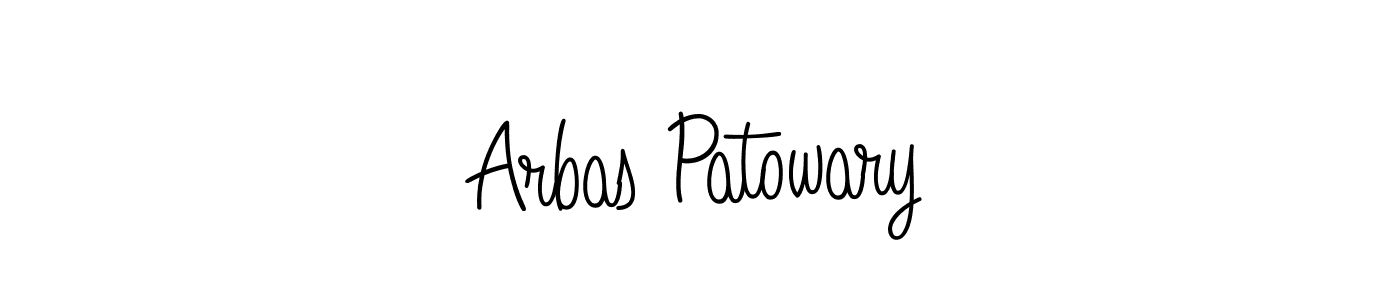 You should practise on your own different ways (Angelique-Rose-font-FFP) to write your name (Arbas Patowary) in signature. don't let someone else do it for you. Arbas Patowary signature style 5 images and pictures png
