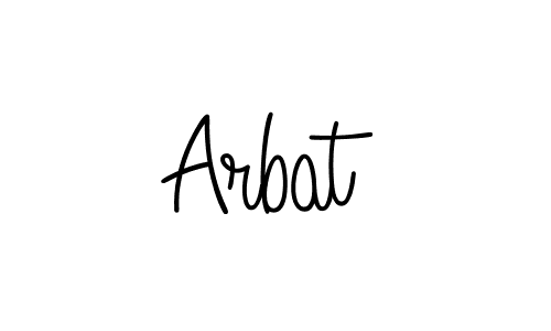 Use a signature maker to create a handwritten signature online. With this signature software, you can design (Angelique-Rose-font-FFP) your own signature for name Arbat. Arbat signature style 5 images and pictures png