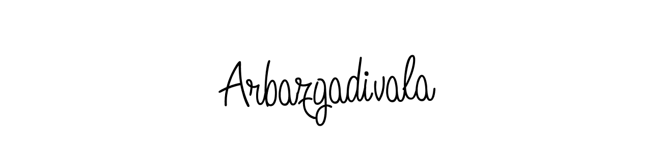 Make a short Arbazgadivala signature style. Manage your documents anywhere anytime using Angelique-Rose-font-FFP. Create and add eSignatures, submit forms, share and send files easily. Arbazgadivala signature style 5 images and pictures png