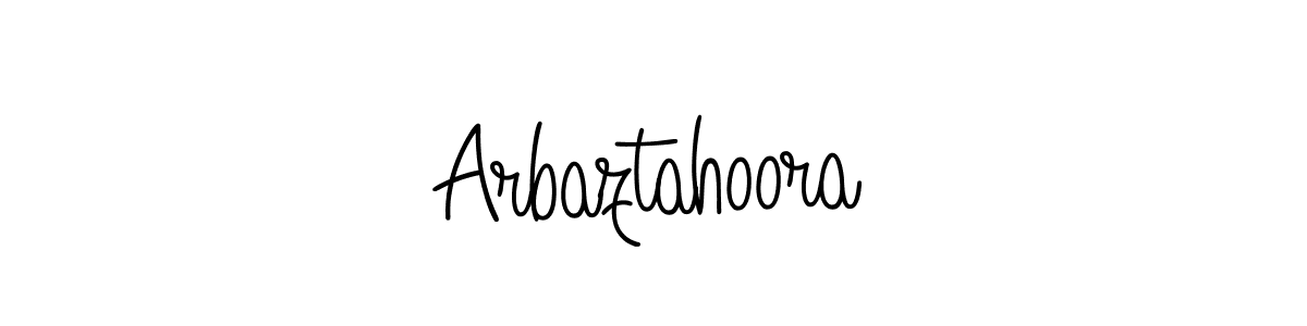 Once you've used our free online signature maker to create your best signature Angelique-Rose-font-FFP style, it's time to enjoy all of the benefits that Arbaztahoora name signing documents. Arbaztahoora signature style 5 images and pictures png