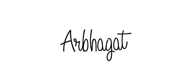 You should practise on your own different ways (Angelique-Rose-font-FFP) to write your name (Arbhagat) in signature. don't let someone else do it for you. Arbhagat signature style 5 images and pictures png