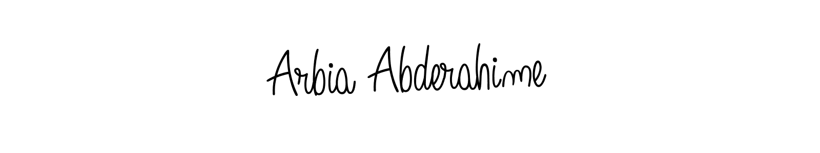 Once you've used our free online signature maker to create your best signature Angelique-Rose-font-FFP style, it's time to enjoy all of the benefits that Arbia Abderahime name signing documents. Arbia Abderahime signature style 5 images and pictures png