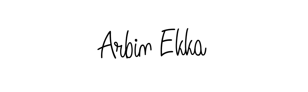 Arbin Ekka stylish signature style. Best Handwritten Sign (Angelique-Rose-font-FFP) for my name. Handwritten Signature Collection Ideas for my name Arbin Ekka. Arbin Ekka signature style 5 images and pictures png