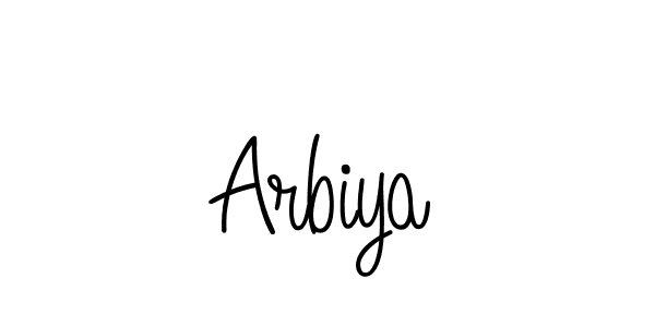 Make a beautiful signature design for name Arbiya. Use this online signature maker to create a handwritten signature for free. Arbiya signature style 5 images and pictures png