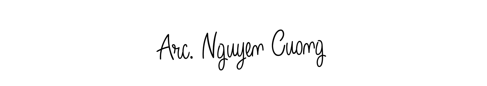 Also You can easily find your signature by using the search form. We will create Arc. Nguyen Cuong name handwritten signature images for you free of cost using Angelique-Rose-font-FFP sign style. Arc. Nguyen Cuong signature style 5 images and pictures png