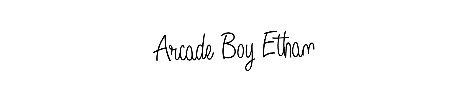 Make a beautiful signature design for name Arcade Boy Ethan. With this signature (Angelique-Rose-font-FFP) style, you can create a handwritten signature for free. Arcade Boy Ethan signature style 5 images and pictures png