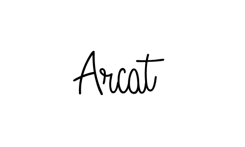 How to make Arcat name signature. Use Angelique-Rose-font-FFP style for creating short signs online. This is the latest handwritten sign. Arcat signature style 5 images and pictures png