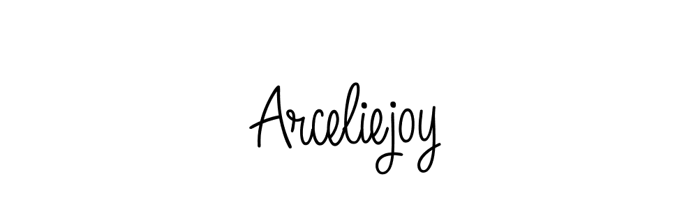 The best way (Angelique-Rose-font-FFP) to make a short signature is to pick only two or three words in your name. The name Arceliejoy include a total of six letters. For converting this name. Arceliejoy signature style 5 images and pictures png
