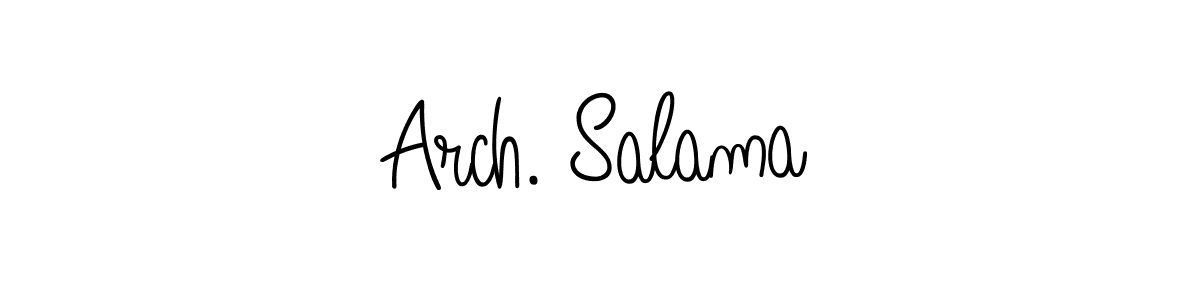 Arch. Salama stylish signature style. Best Handwritten Sign (Angelique-Rose-font-FFP) for my name. Handwritten Signature Collection Ideas for my name Arch. Salama. Arch. Salama signature style 5 images and pictures png